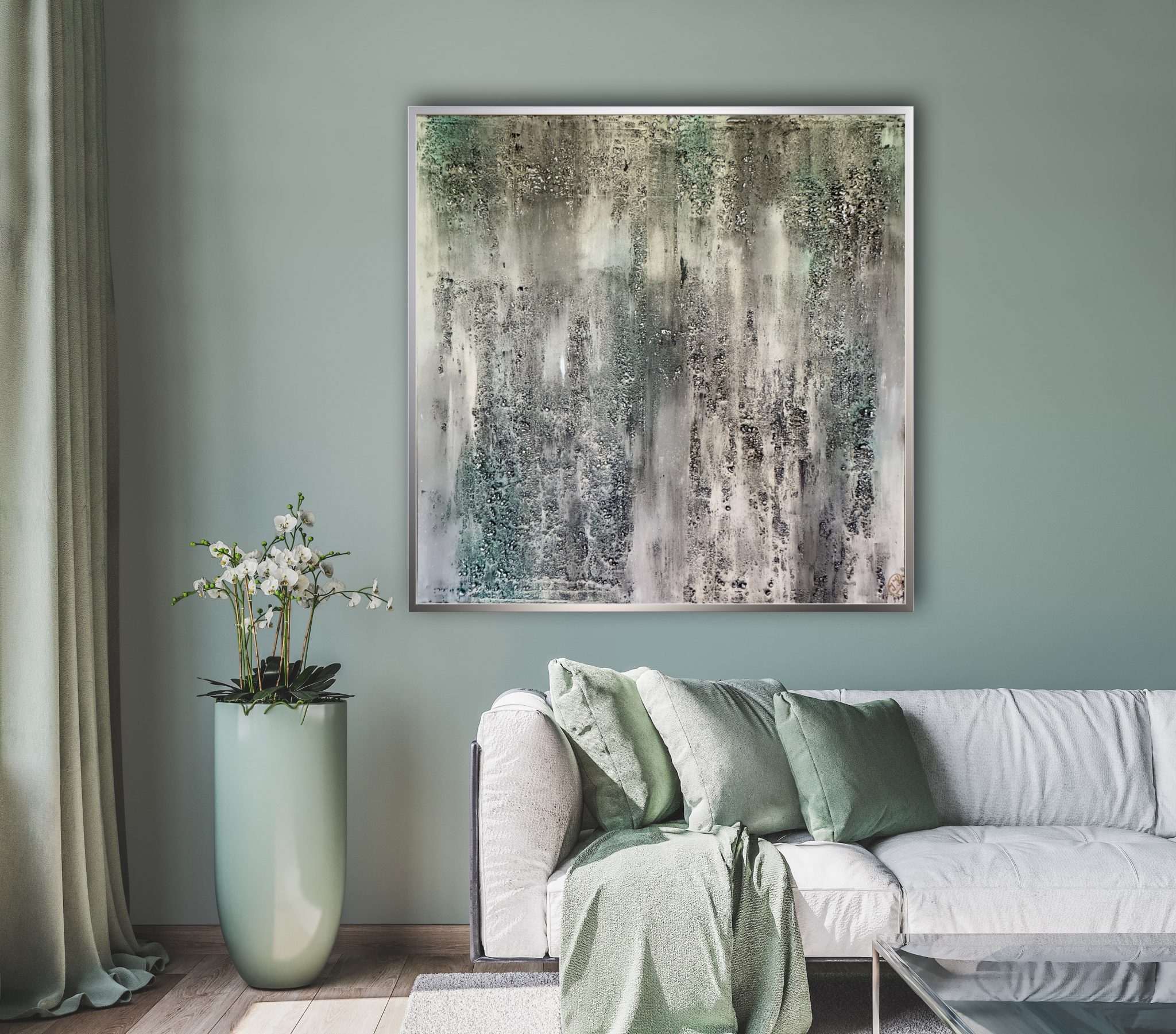 Schimmernde Impressionen 80x80cm