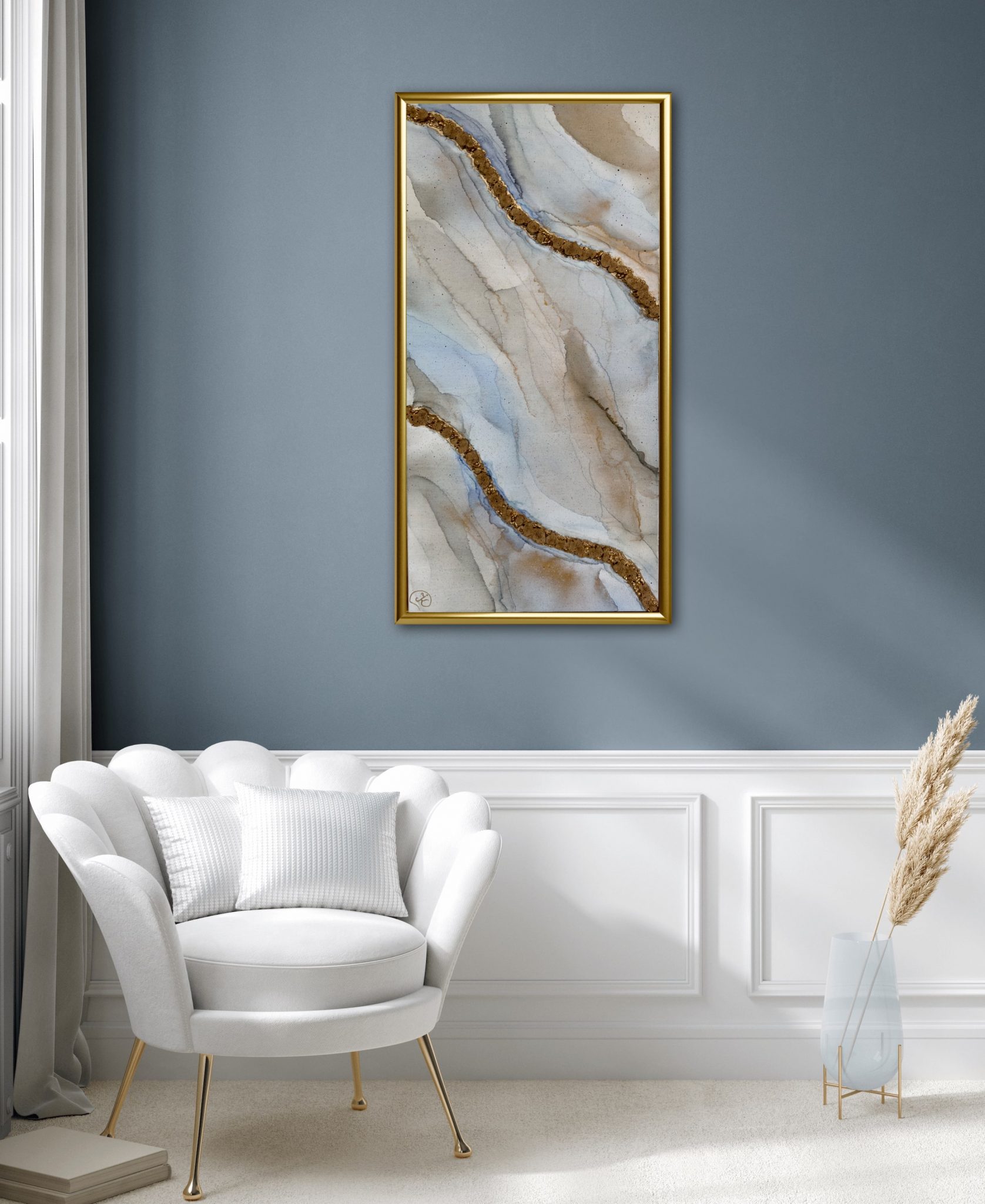 Blauer Marmor 50x100cm